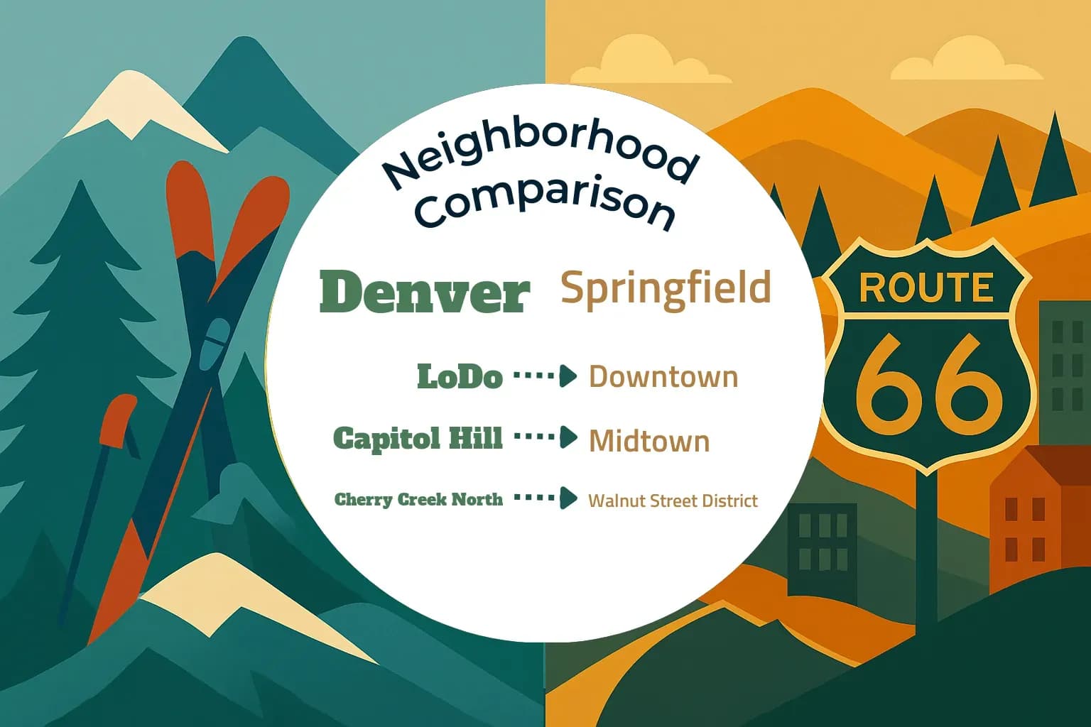 Denver vs Springfield Neighborhood Comparison