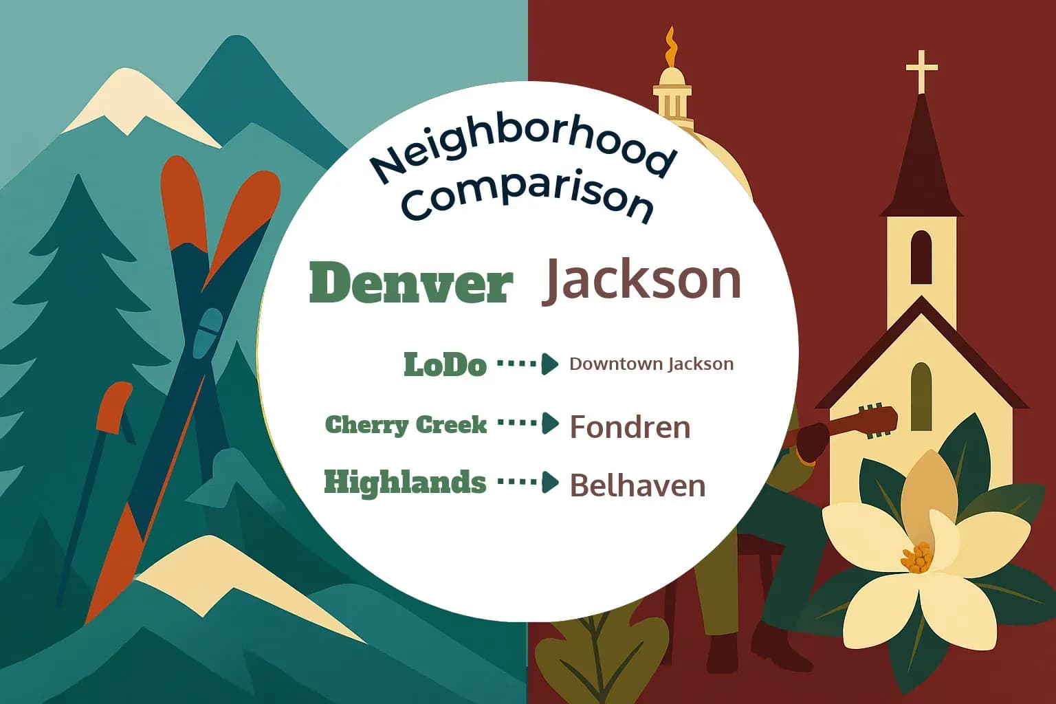 Denver vs Jackson Neighborhood Comparison