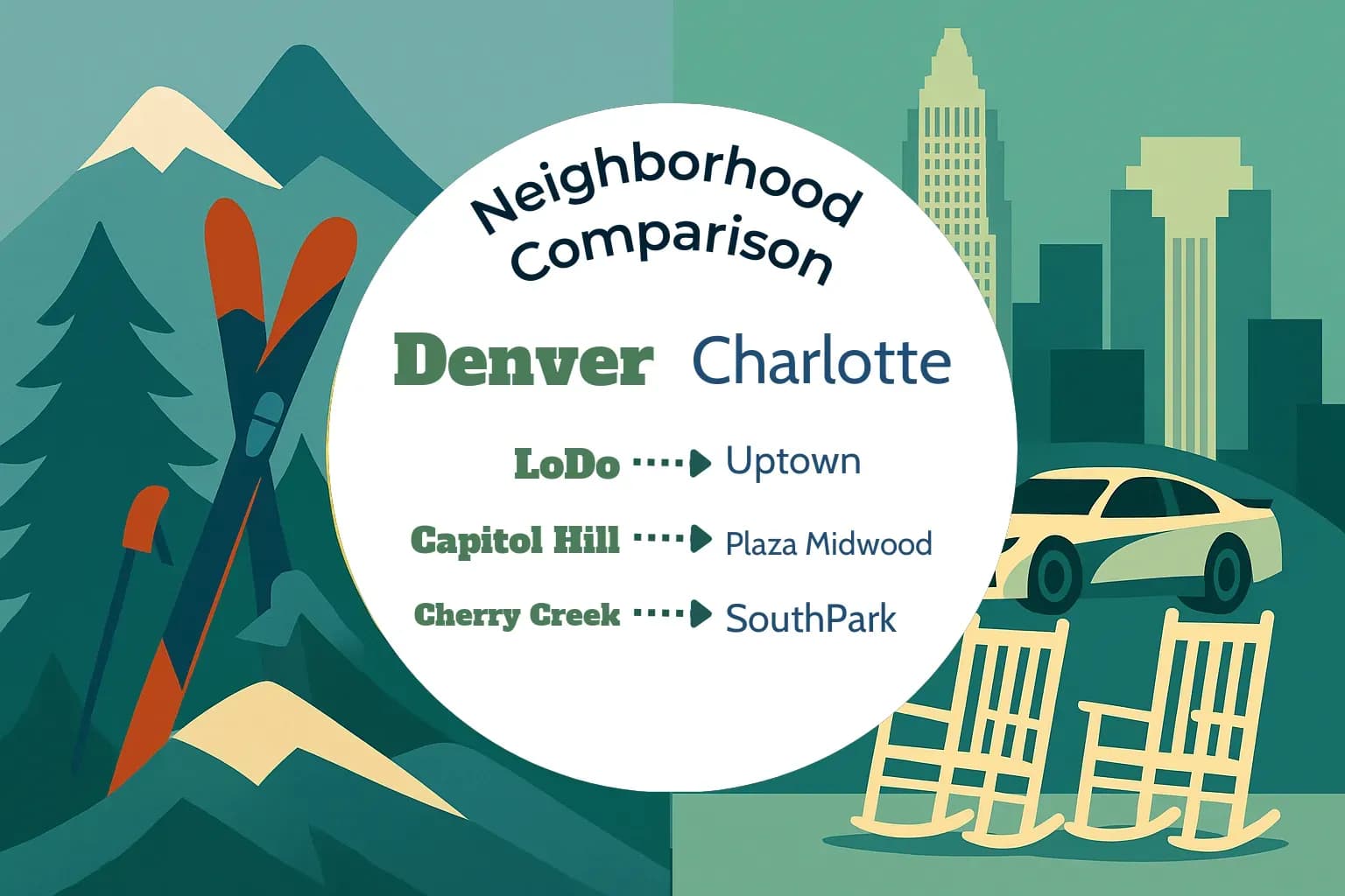 Denver vs Charlotte Neighborhood Comparison