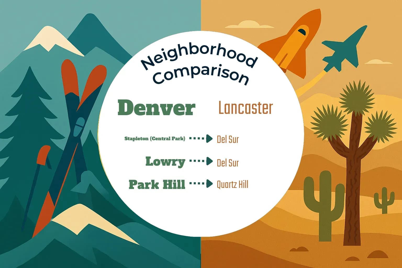Denver vs Lancaster Neighborhood Comparison