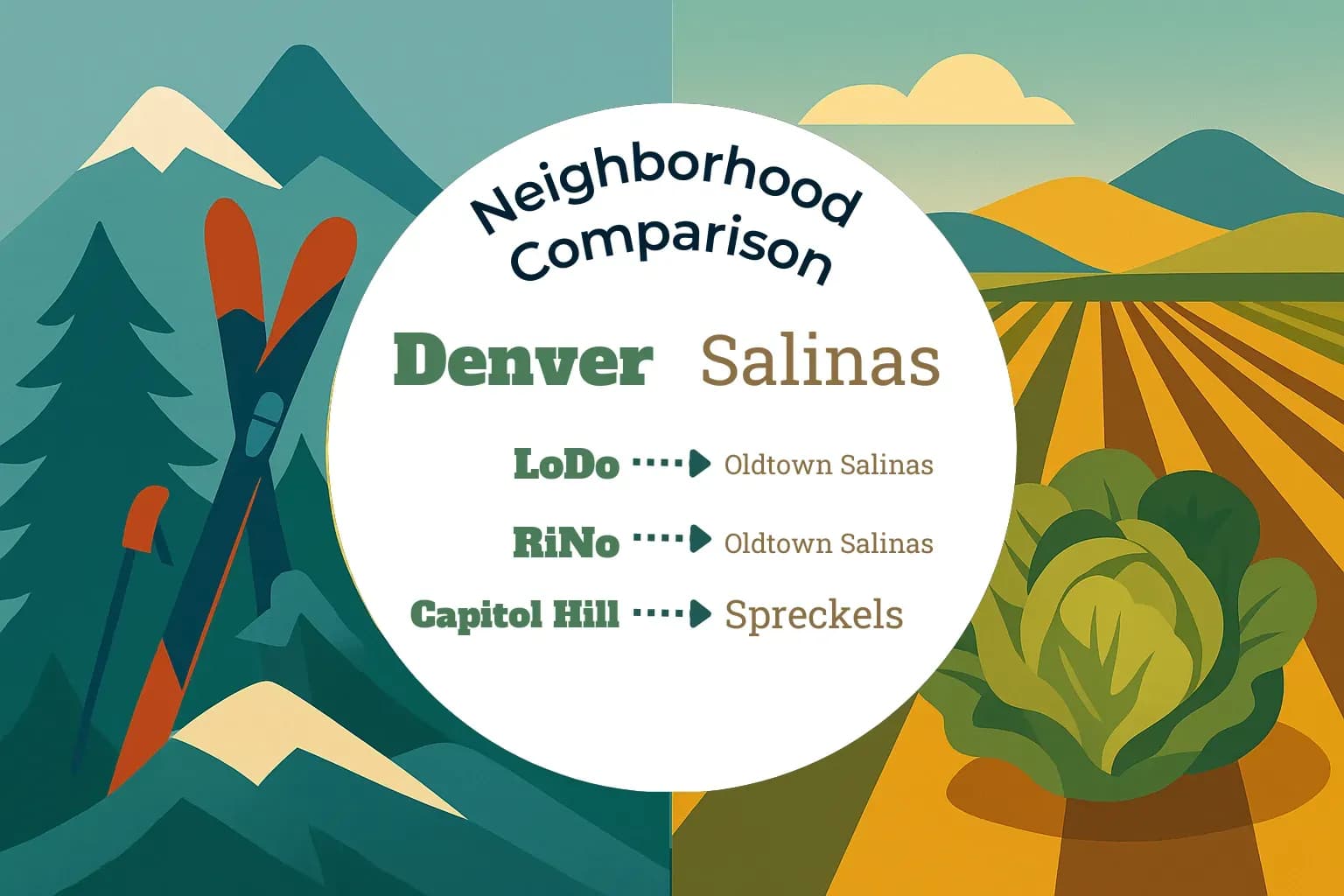 Denver vs Salinas Neighborhood Comparison