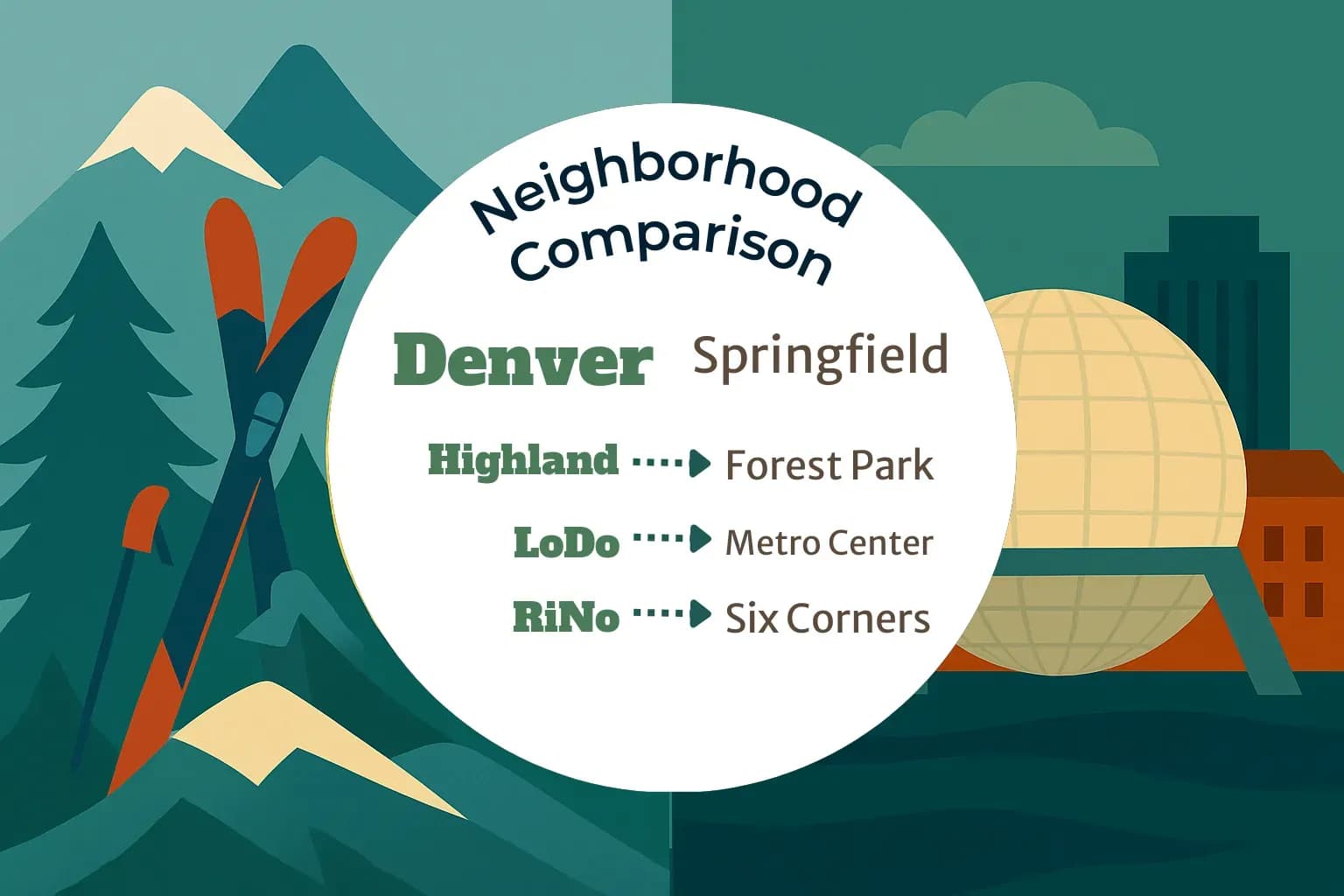 Denver vs Springfield Neighborhood Comparison