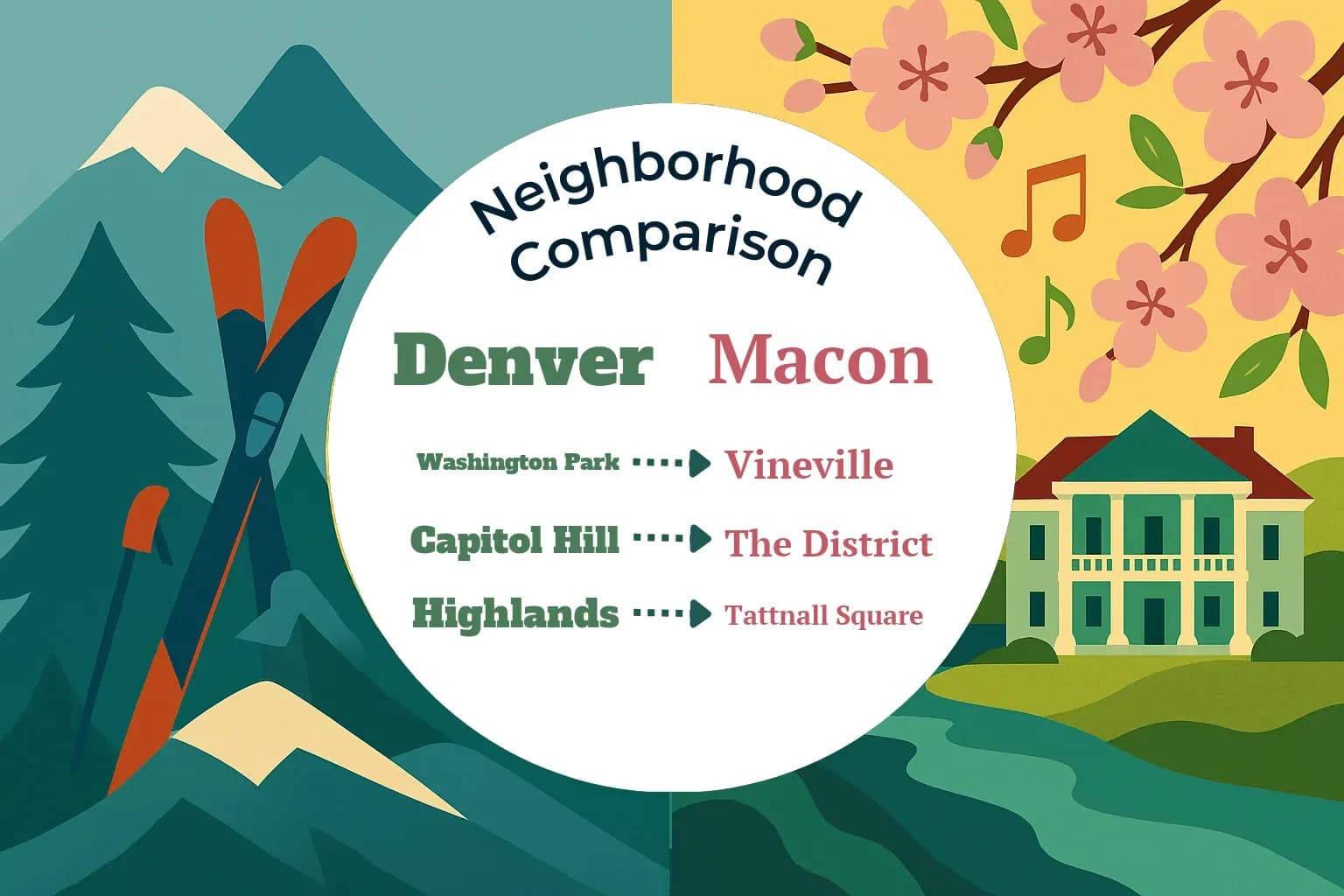 Denver vs Macon Neighborhood Comparison