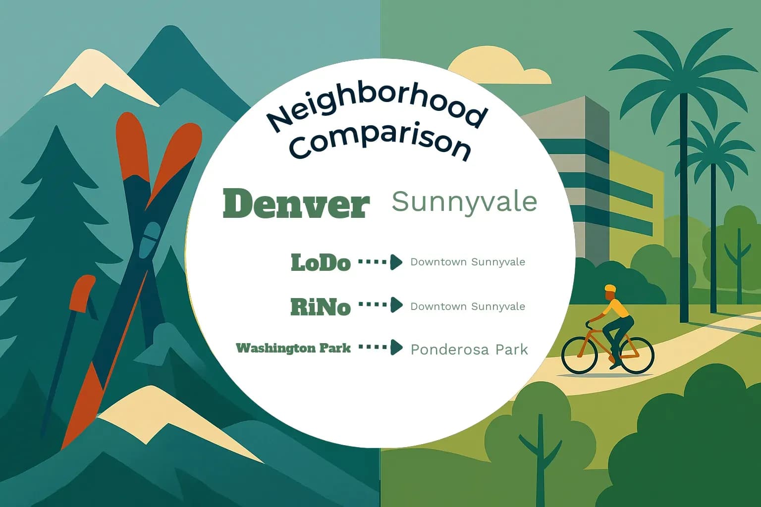 Denver vs Sunnyvale Neighborhood Comparison