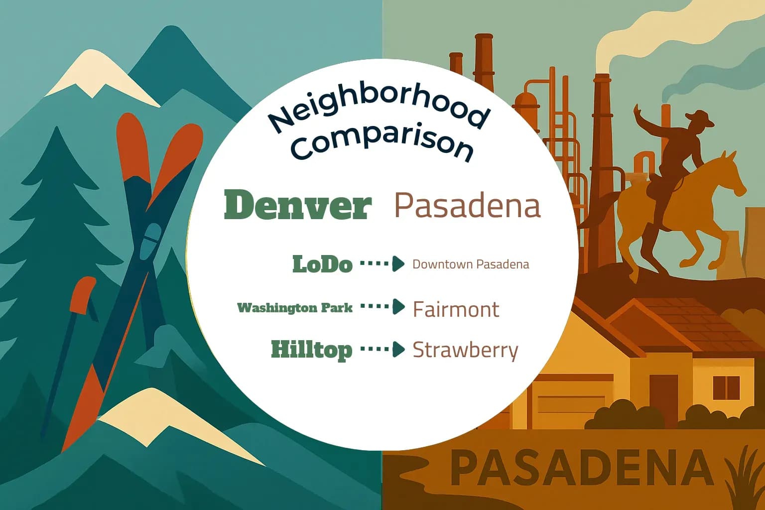 Denver vs Pasadena Neighborhood Comparison