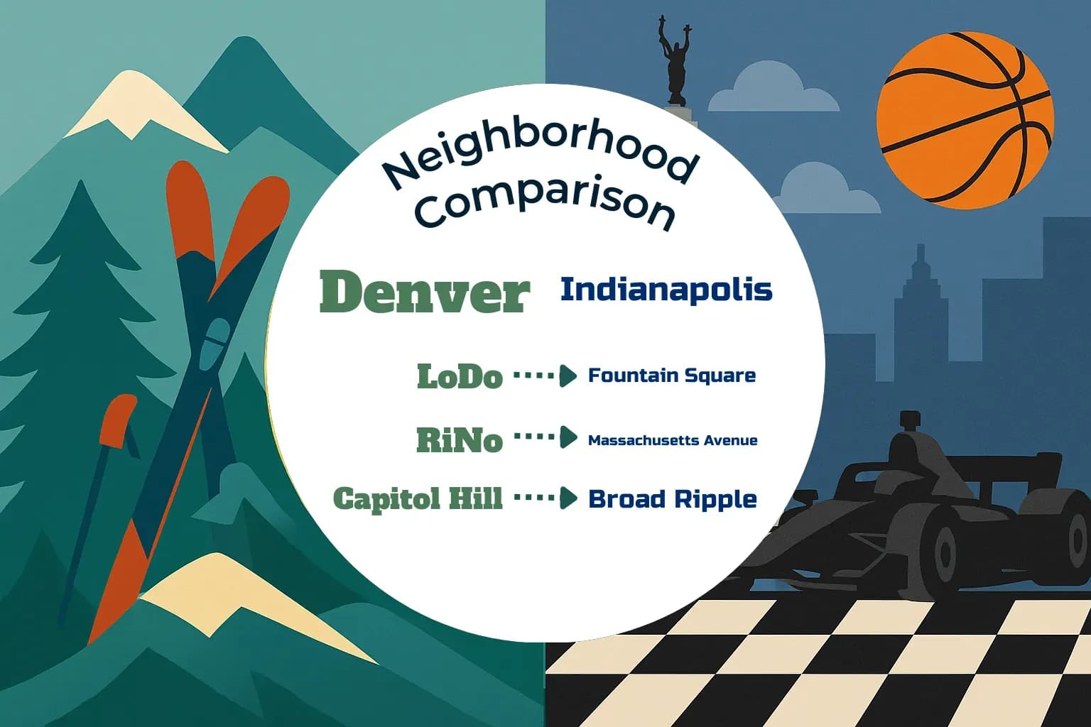 Denver vs Indianapolis Neighborhood Comparison