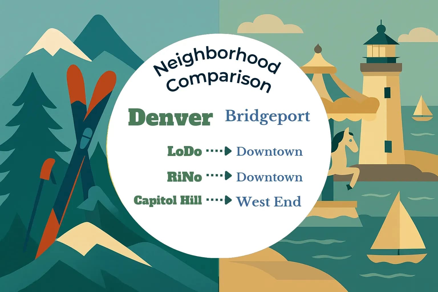 Denver vs Bridgeport Neighborhood Comparison