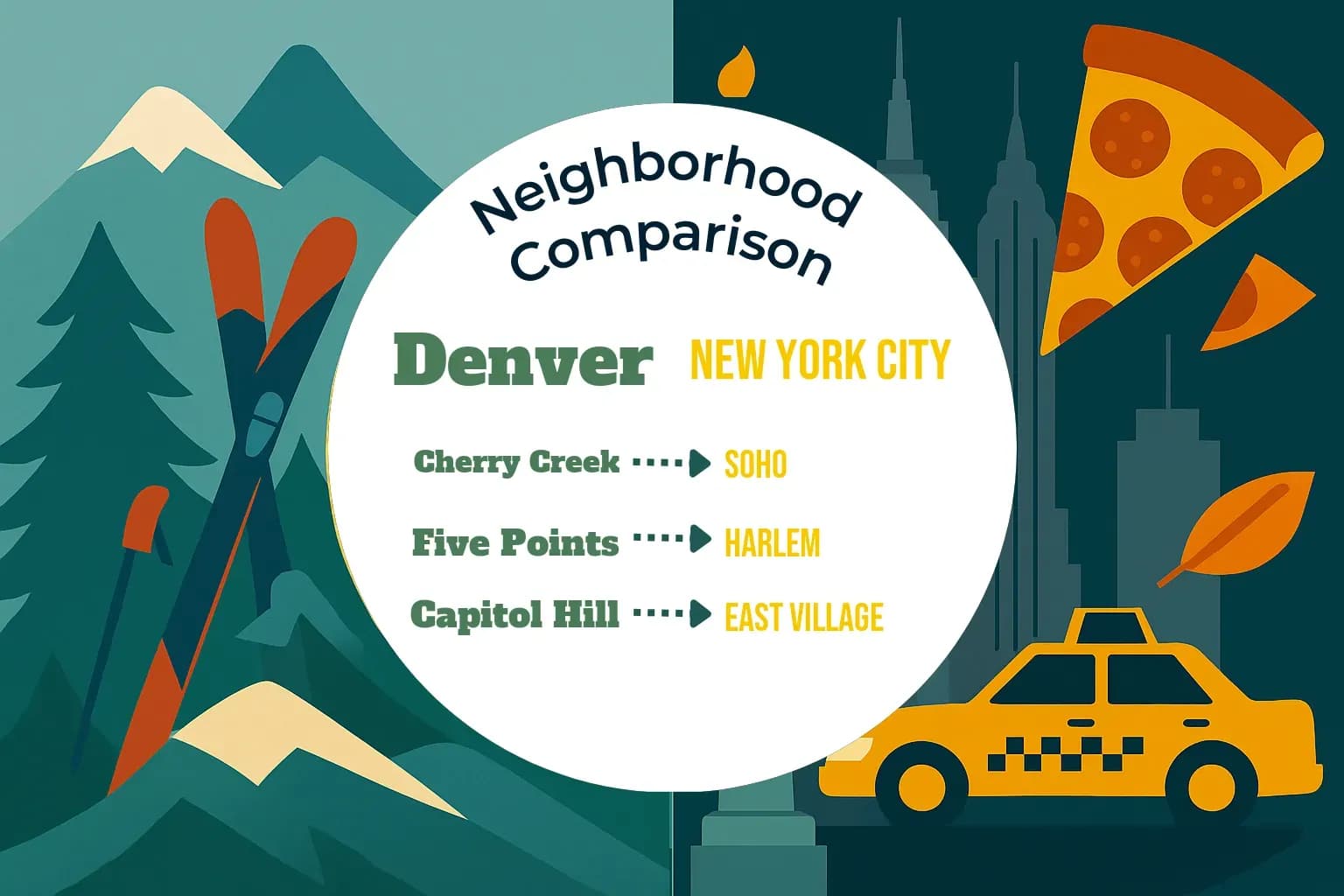 Denver vs New York City Neighborhood Comparison