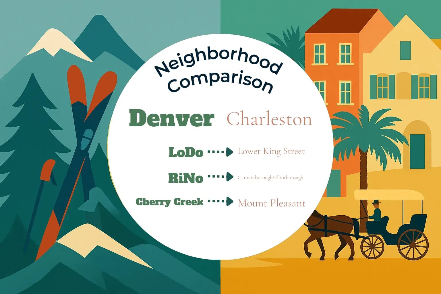 Denver vs Charleston Neighborhood Comparison