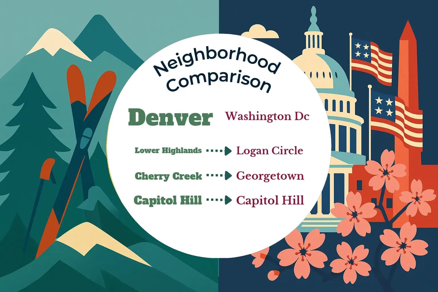 Denver vs Washington DC Neighborhood Comparison