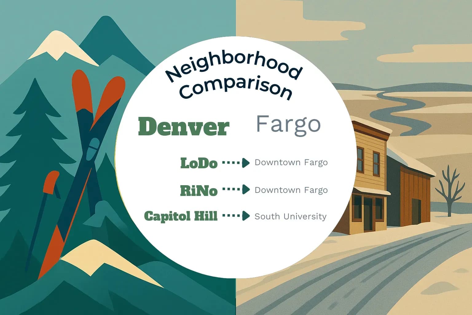 Denver vs Fargo Neighborhood Comparison