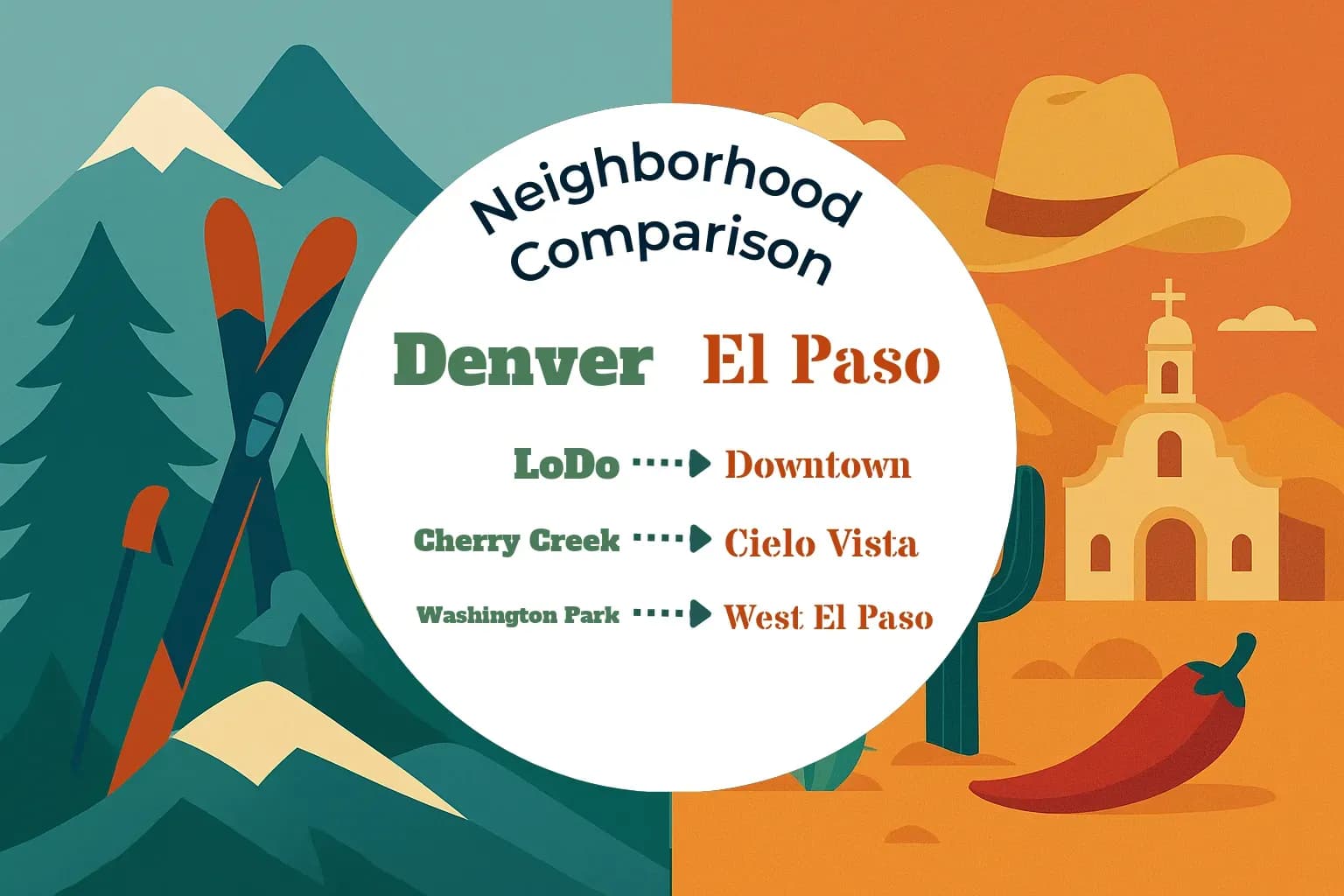 Denver vs El Paso Neighborhood Comparison