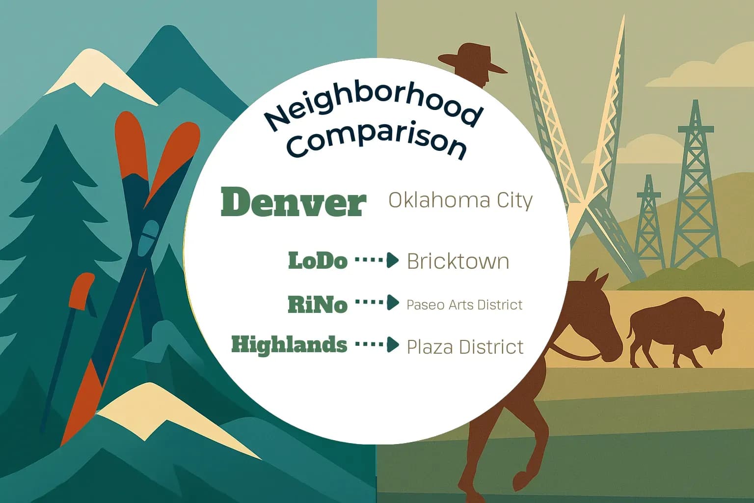Denver vs Oklahoma City Neighborhood Comparison