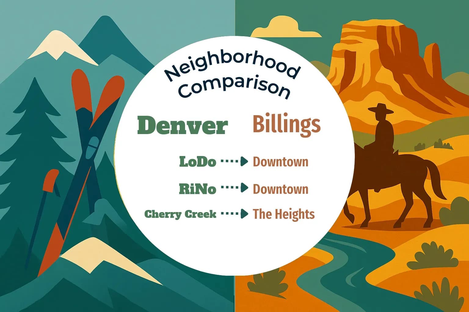 Denver vs Billings Neighborhood Comparison