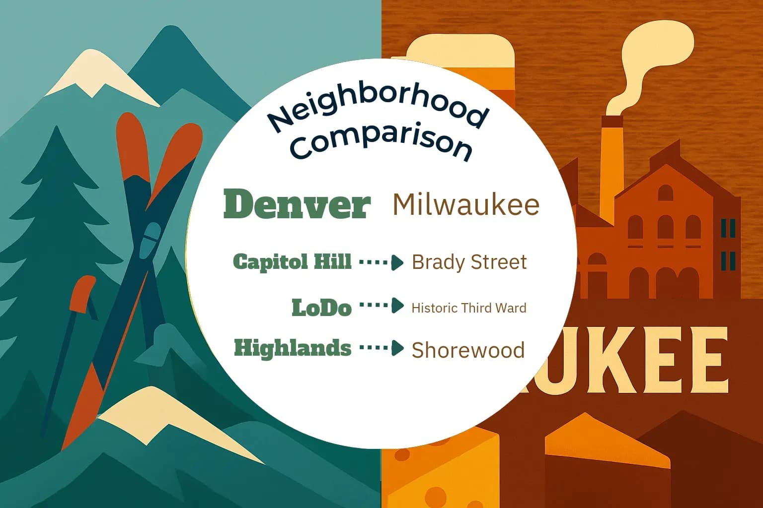 Denver vs Milwaukee Neighborhood Comparison