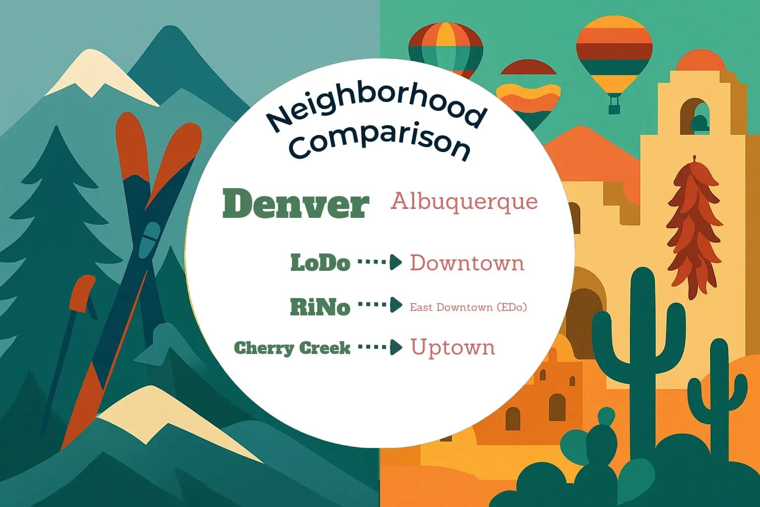 Denver vs Albuquerque Neighborhood Comparison