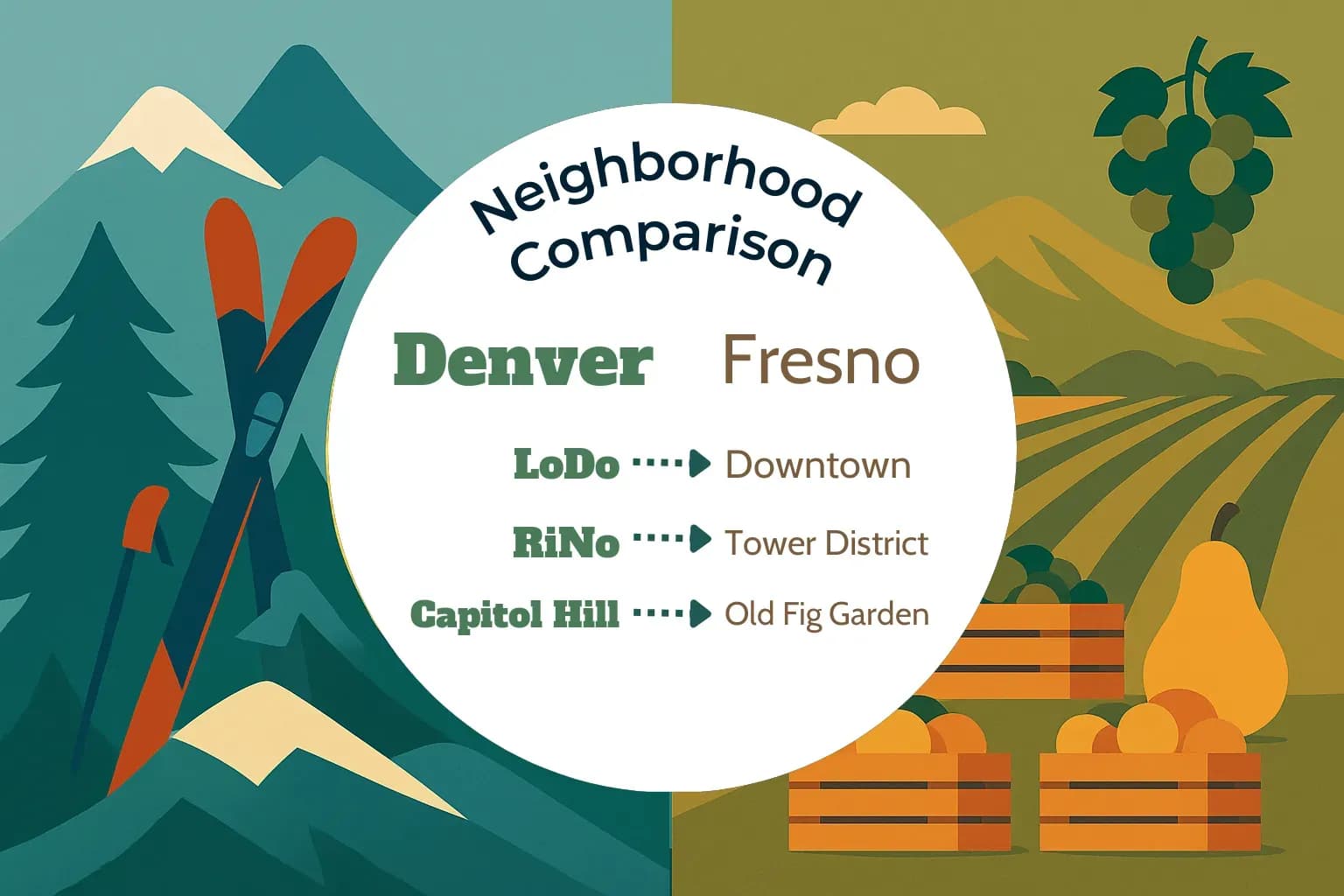 Denver vs Fresno Neighborhood Comparison