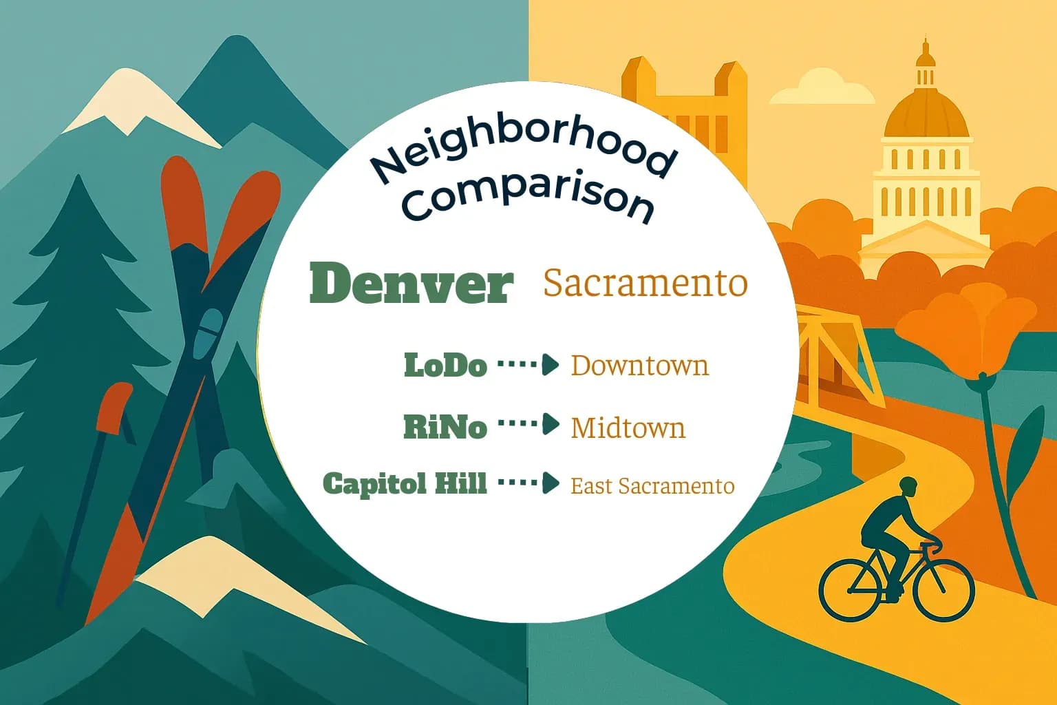 Denver vs Sacramento Neighborhood Comparison