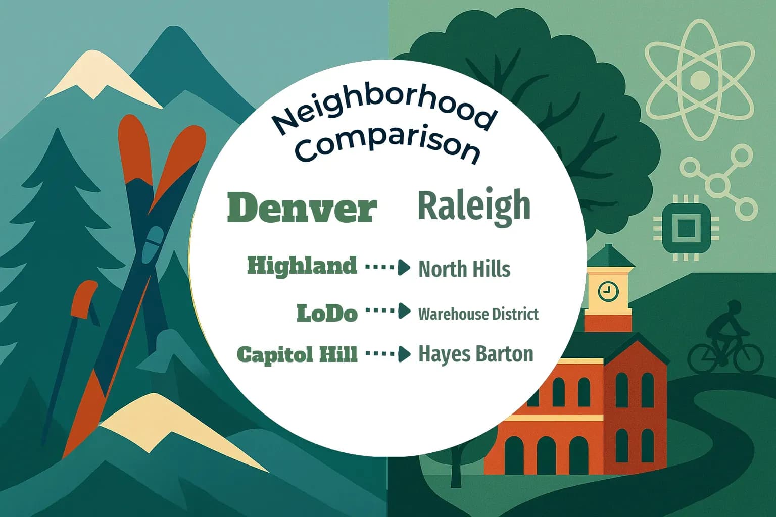 Denver vs Raleigh Neighborhood Comparison