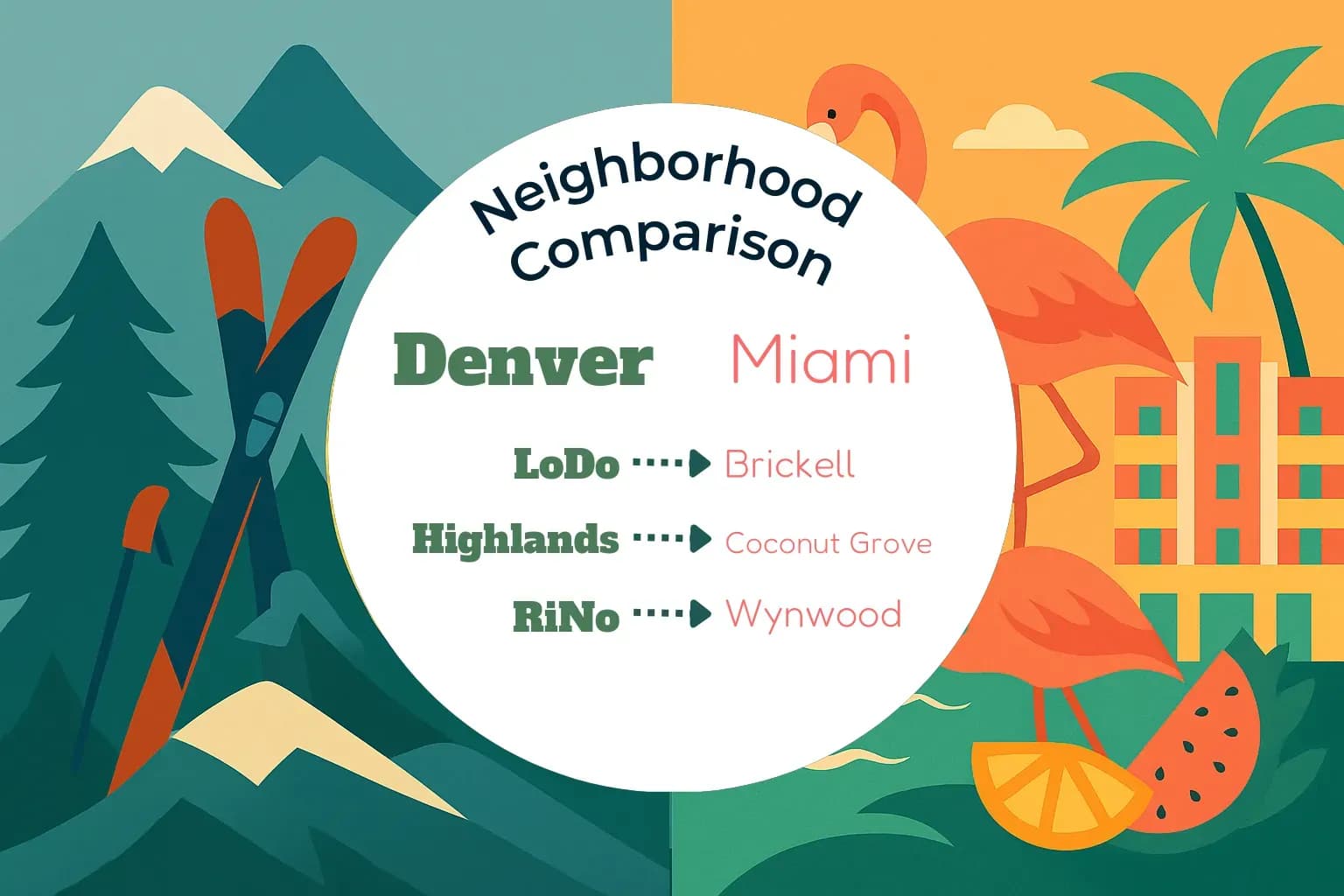 Denver vs Miami Neighborhood Comparison