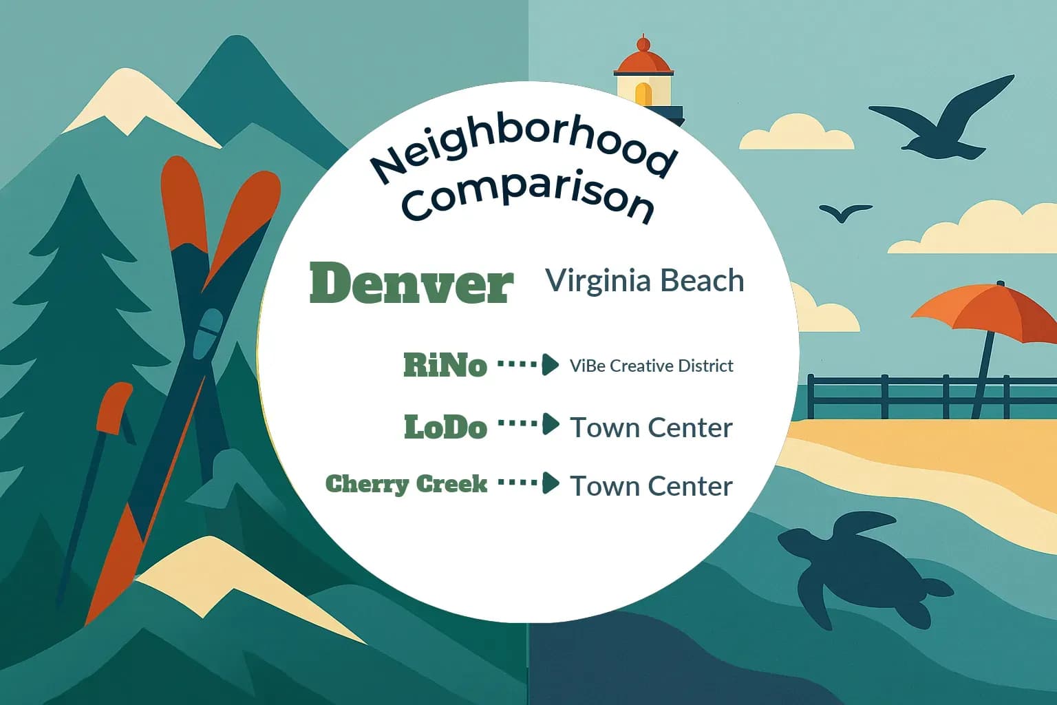 Denver vs Virginia Beach Neighborhood Comparison