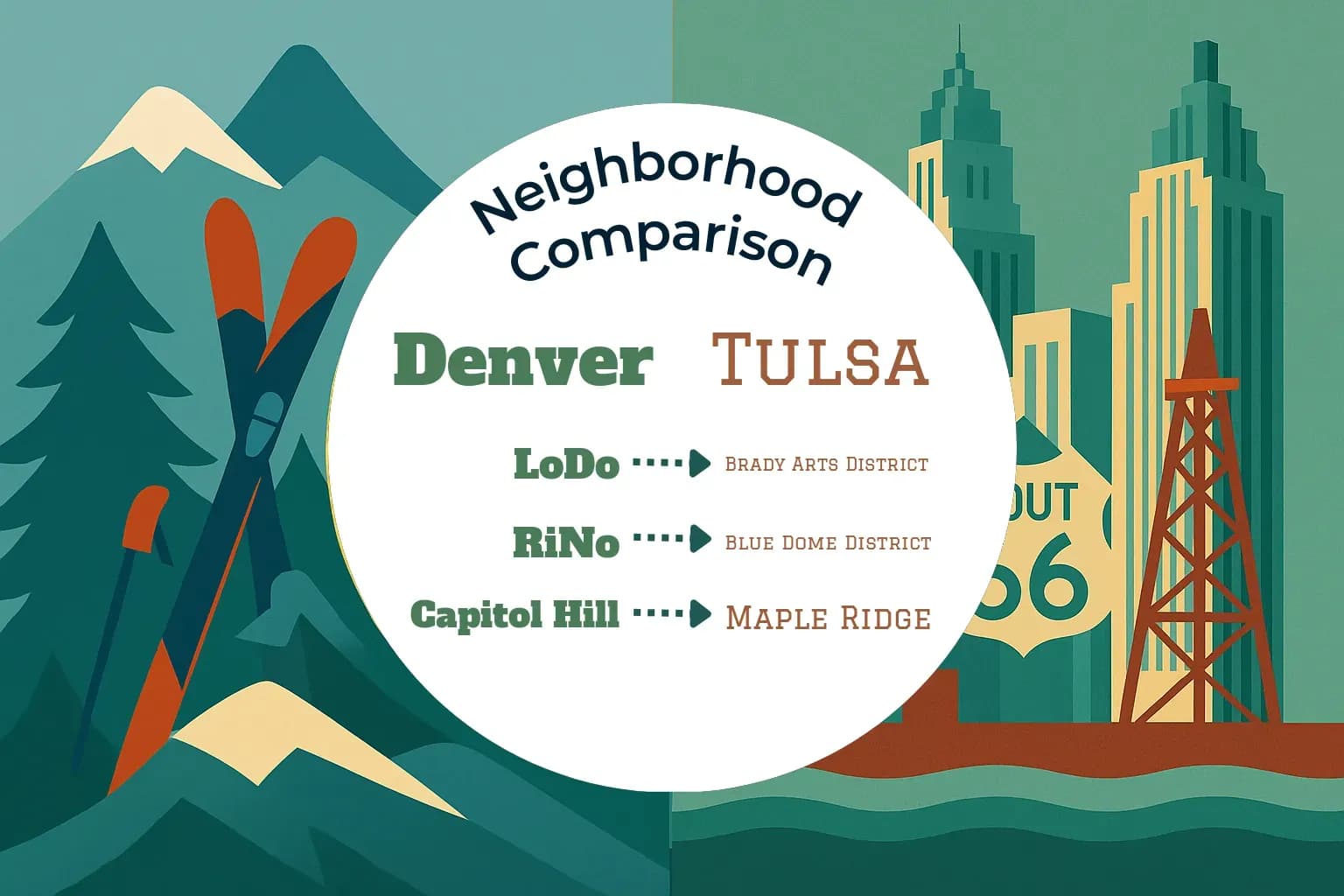 Denver vs Tulsa Neighborhood Comparison