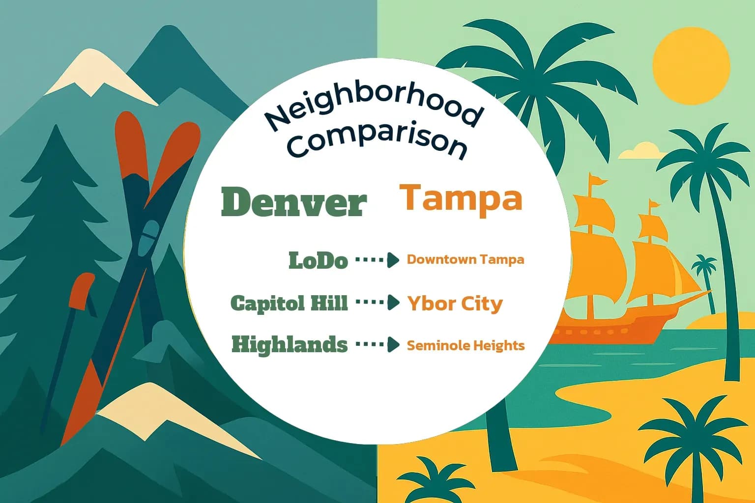 Denver vs Tampa Neighborhood Comparison