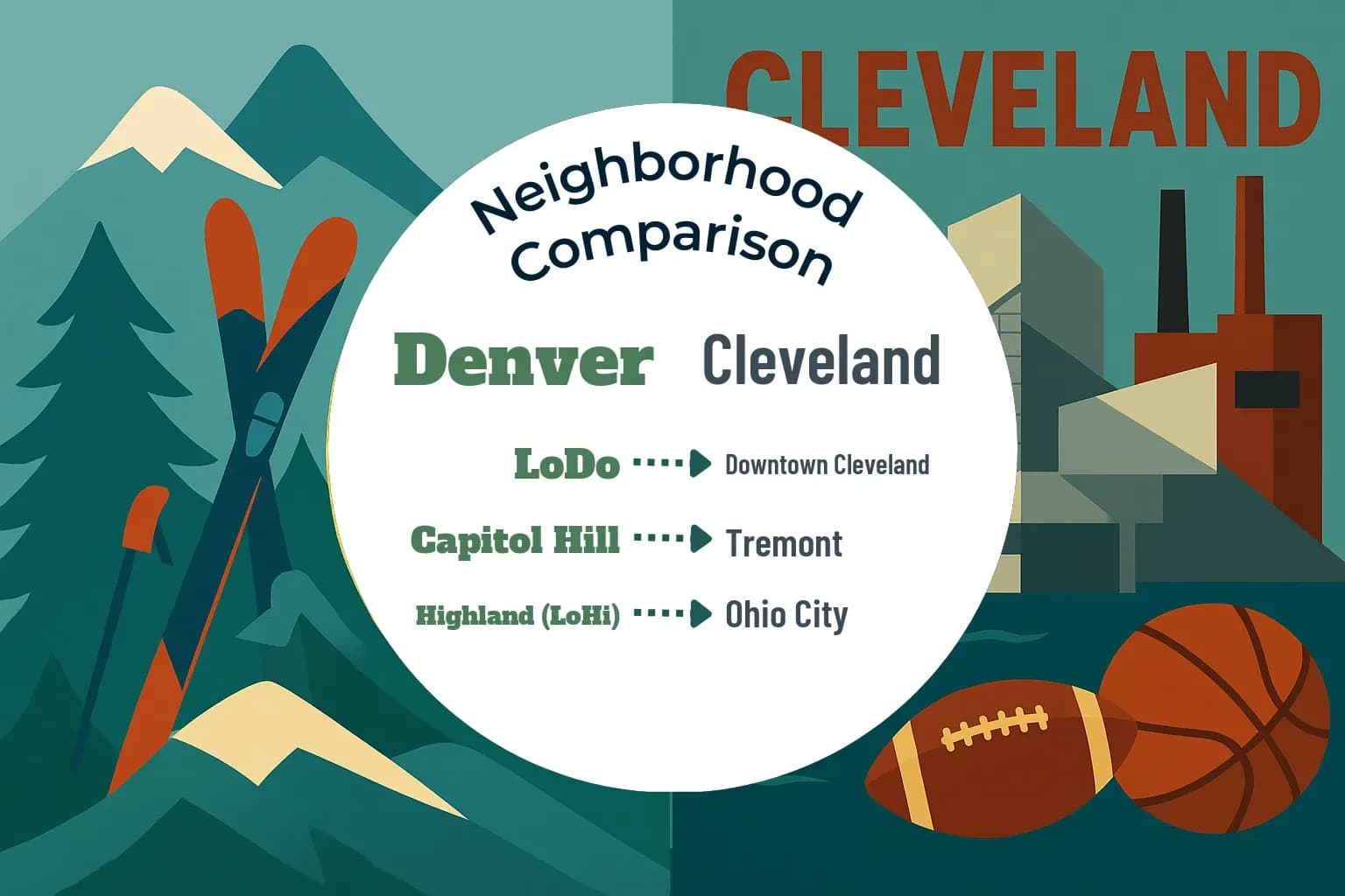 Denver vs Cleveland Neighborhood Comparison