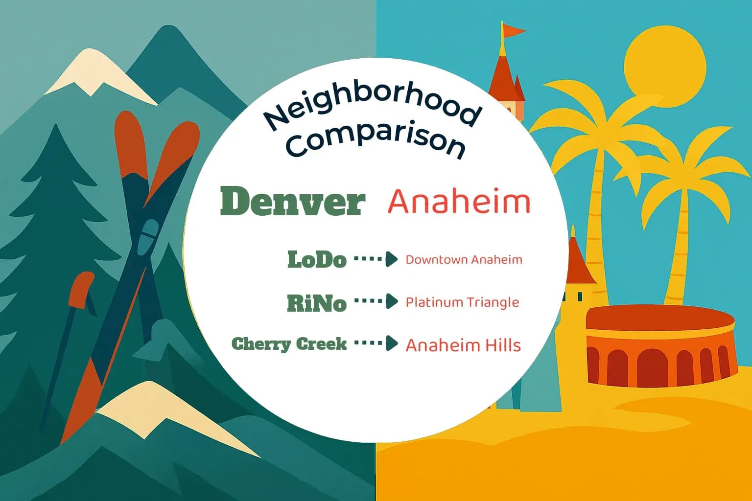Denver vs Anaheim Neighborhood Comparison