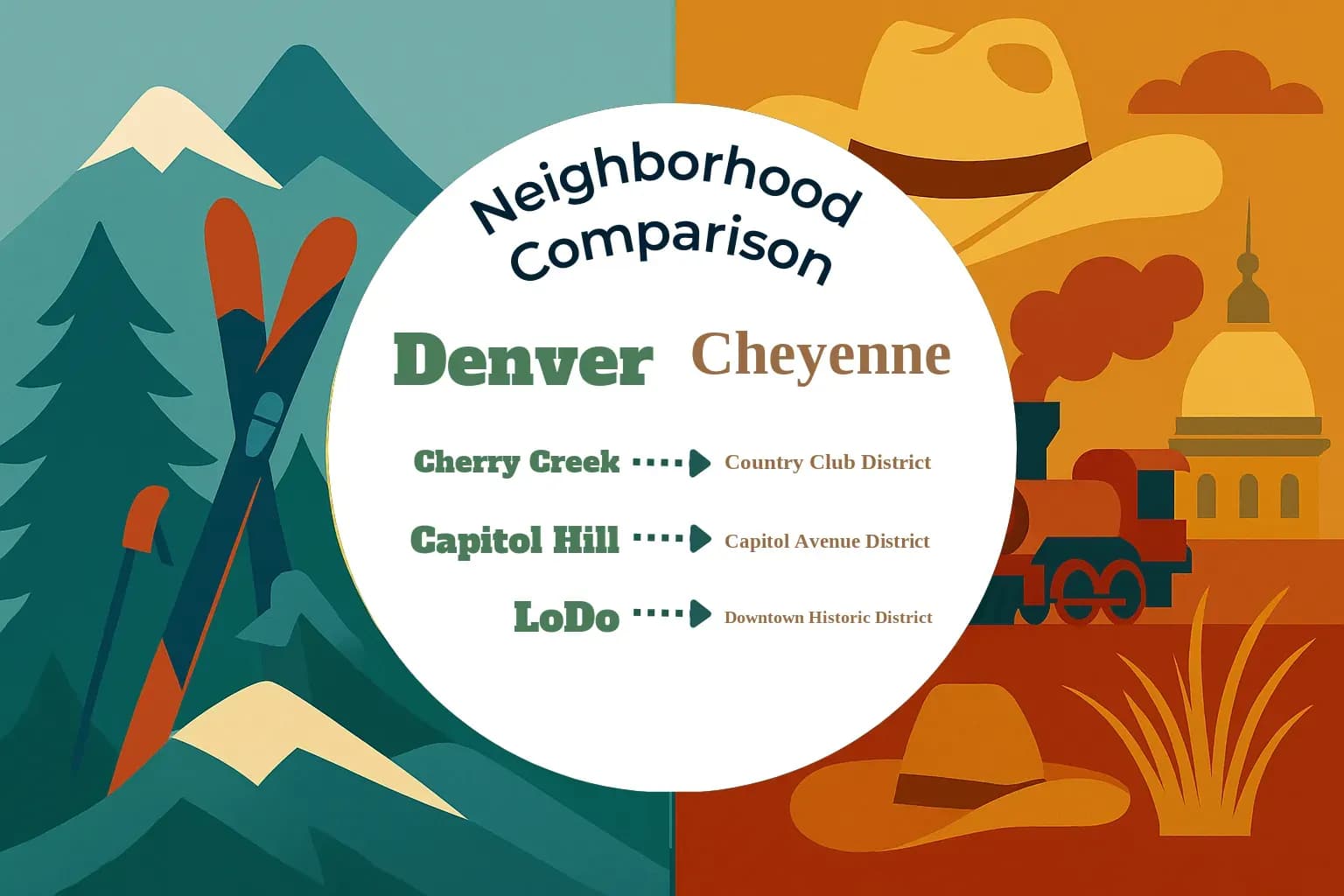 Denver vs Cheyenne Neighborhood Comparison