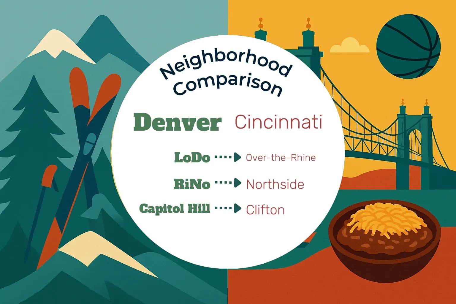 Denver vs Cincinnati Neighborhood Comparison