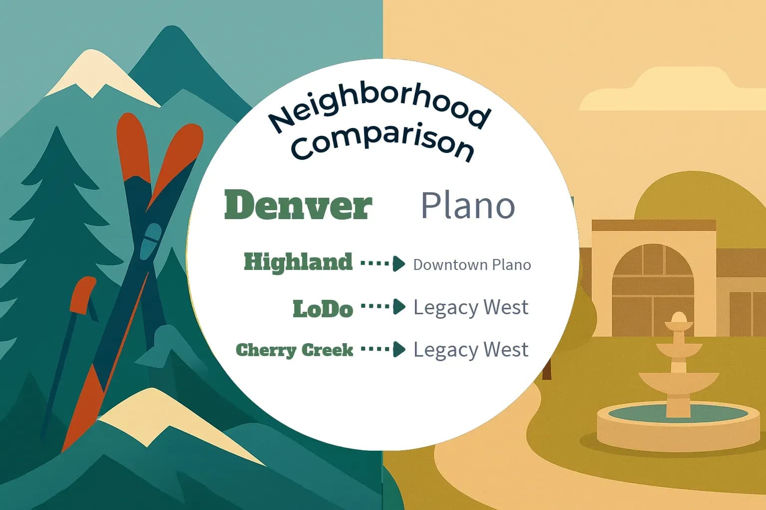 Denver vs Plano Neighborhood Comparison