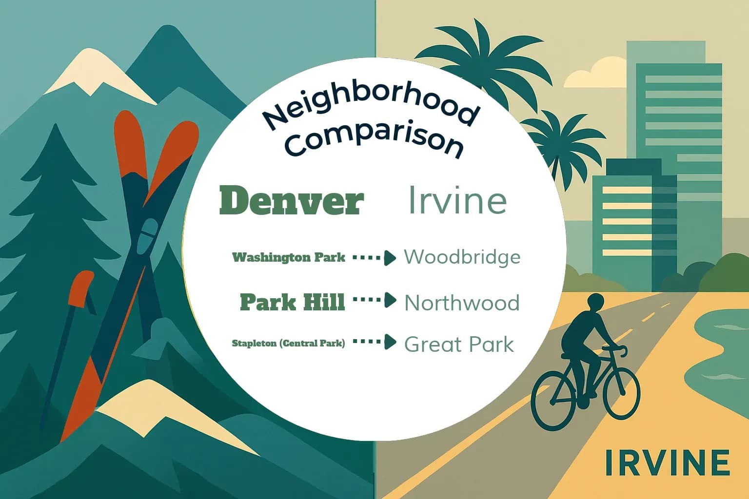 Denver vs Irvine Neighborhood Comparison