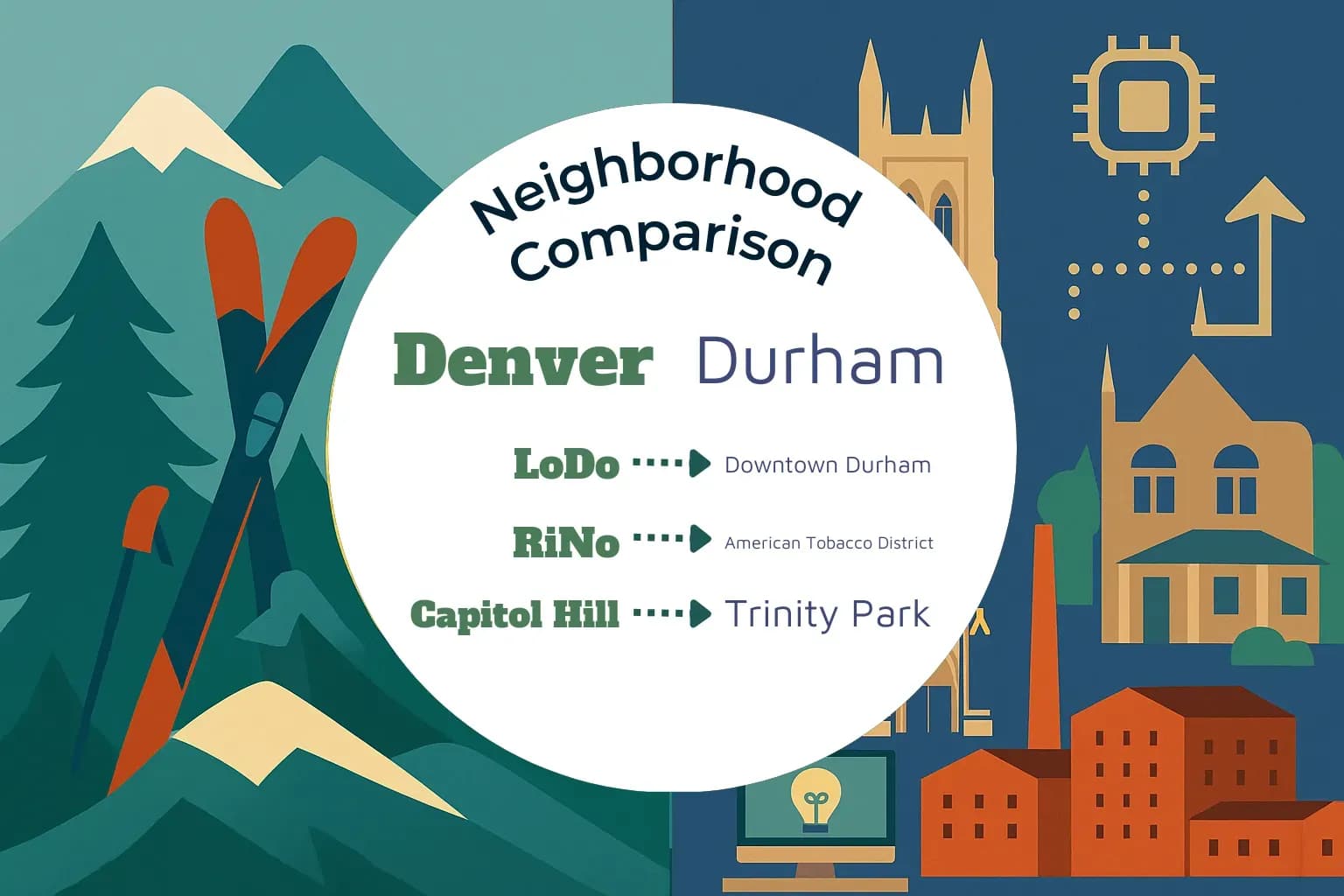 Denver vs Durham Neighborhood Comparison
