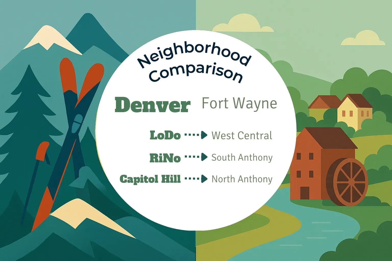 Denver vs Fort Wayne Neighborhood Comparison