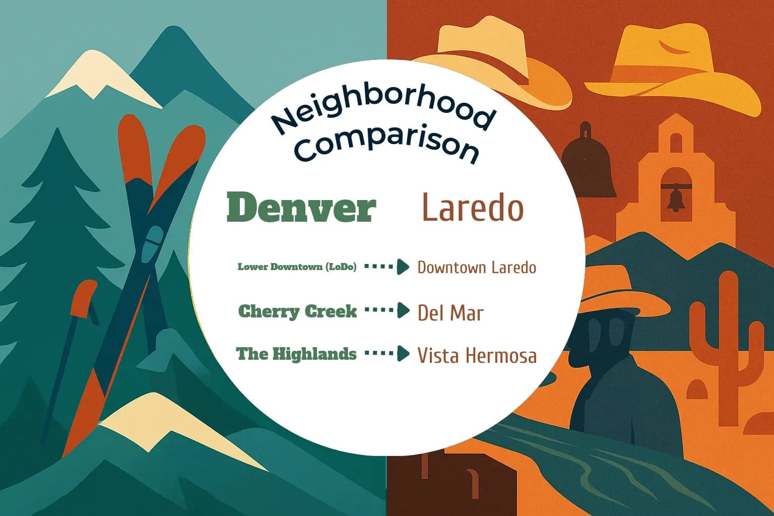 Denver vs Laredo Neighborhood Comparison