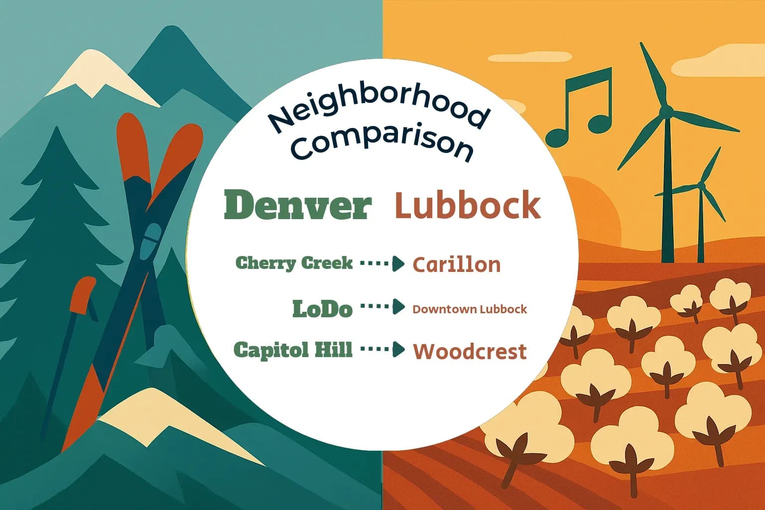 Denver vs Lubbock Neighborhood Comparison