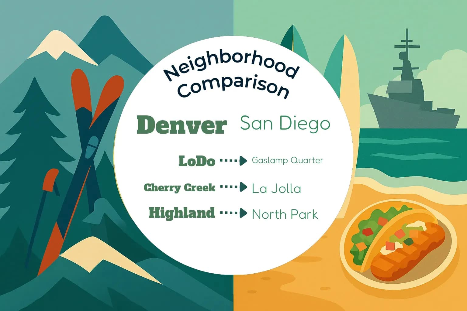 Denver vs San Diego Neighborhood Comparison