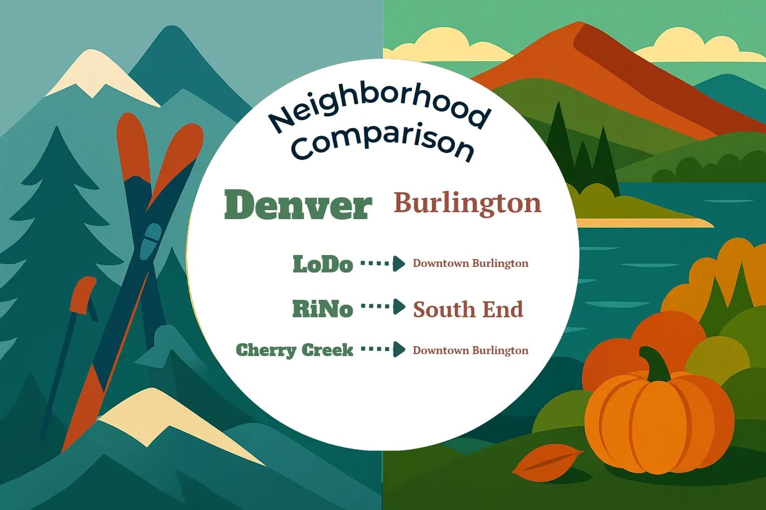 Denver vs Burlington Neighborhood Comparison