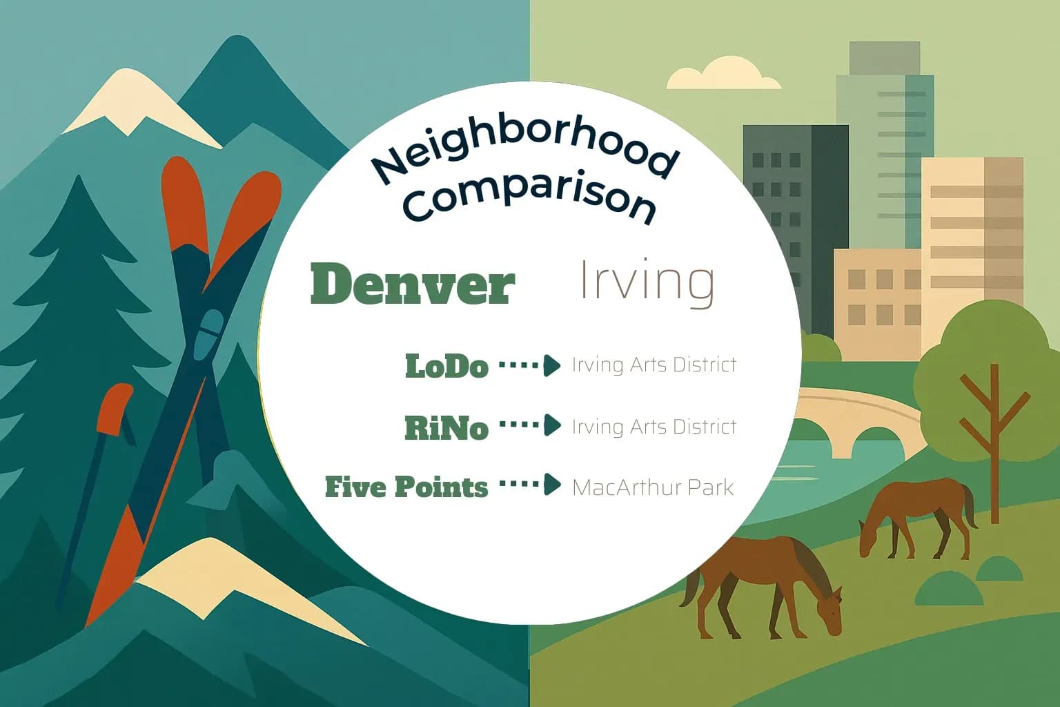 Denver vs Irving Neighborhood Comparison
