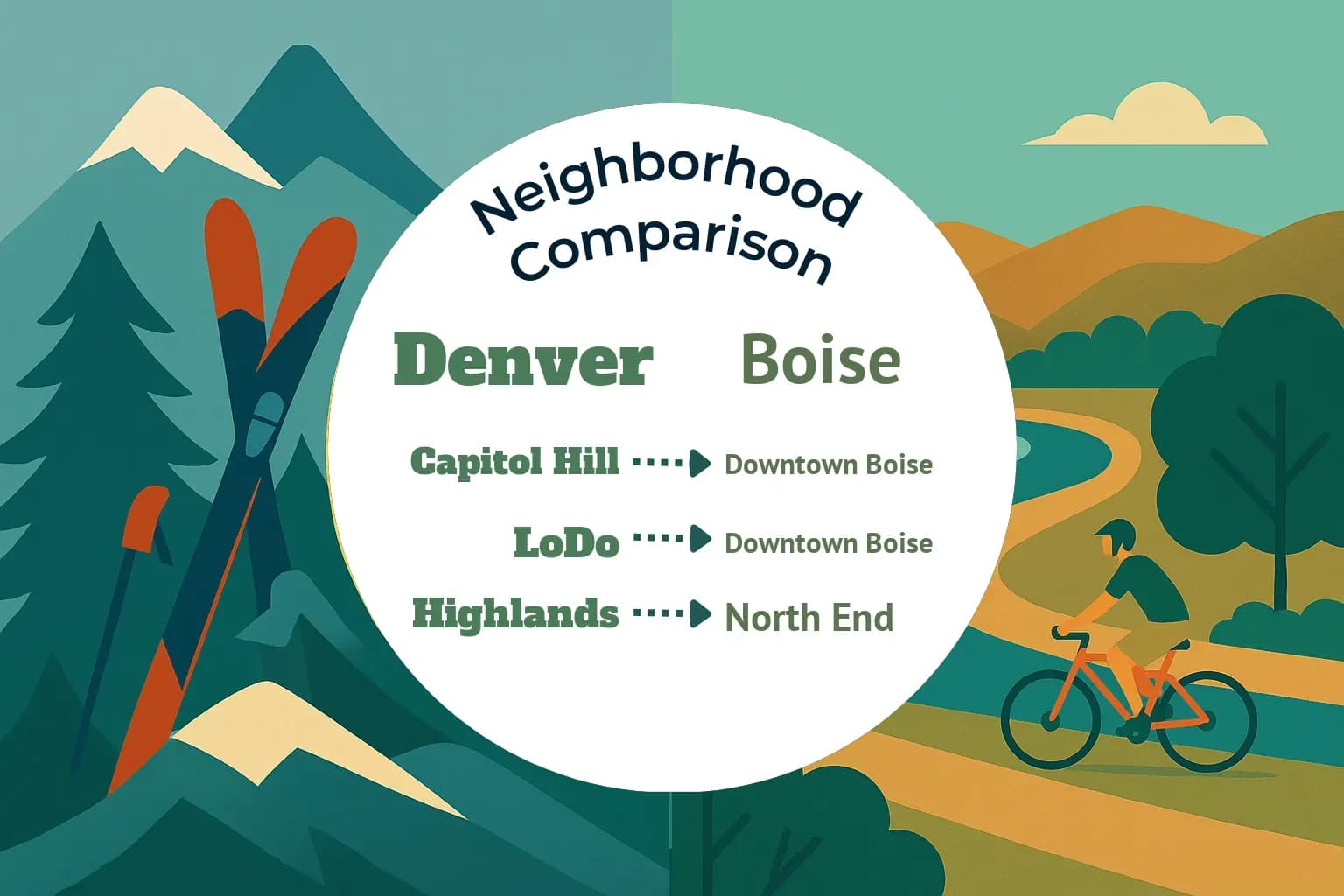Denver vs Boise Neighborhood Comparison