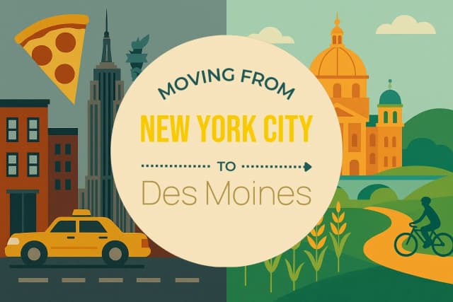 Moving from New York City to Des Moines