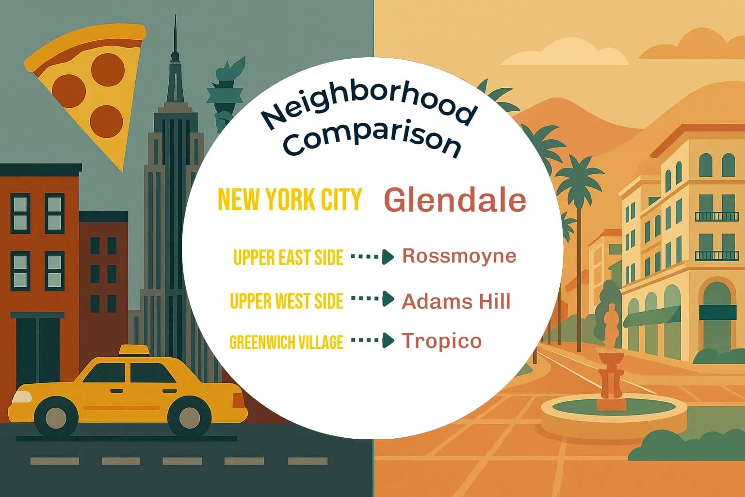 New York City vs Glendale Neighborhood Comparison