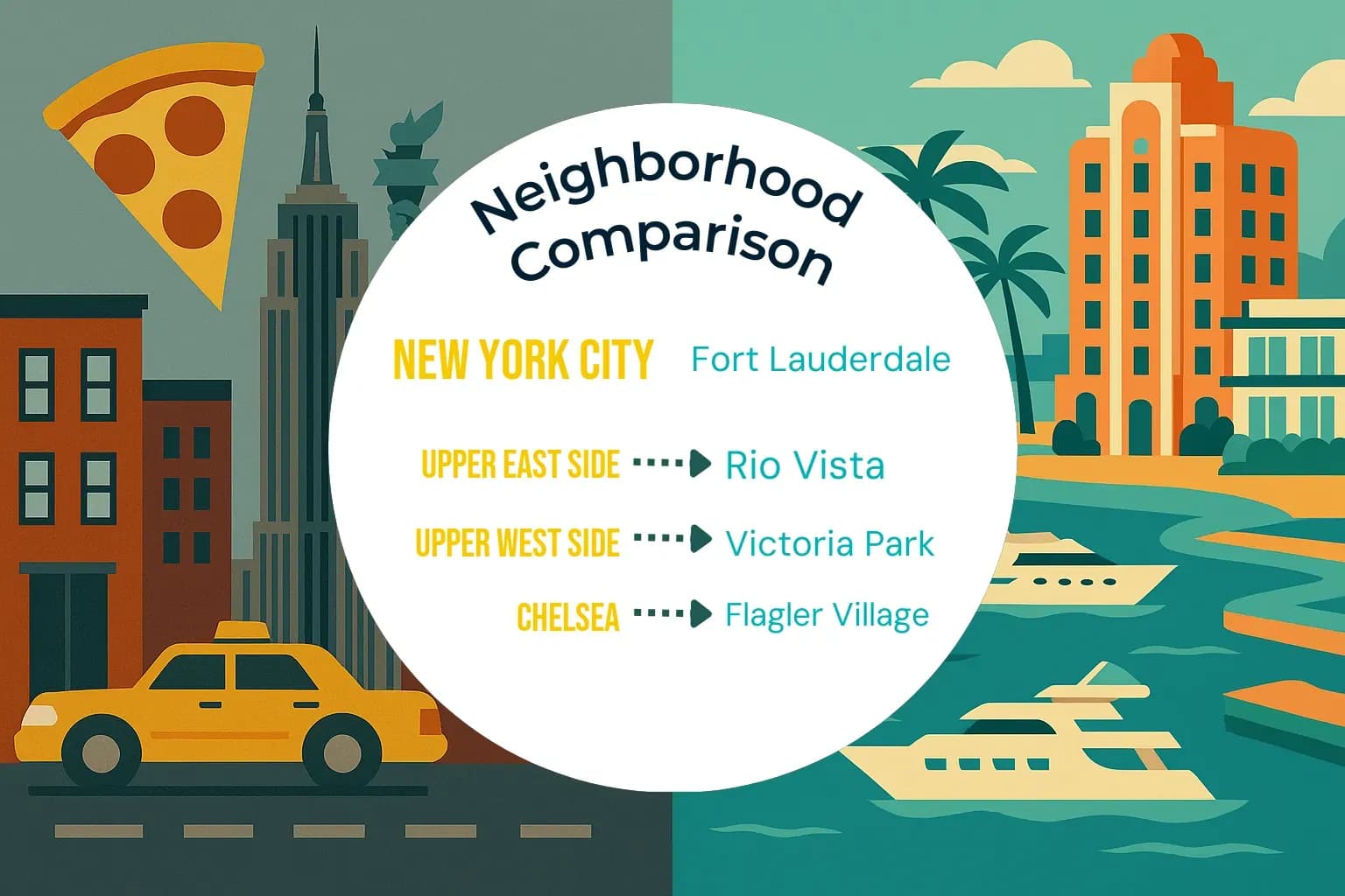 New York City vs Fort Lauderdale Neighborhood Comparison