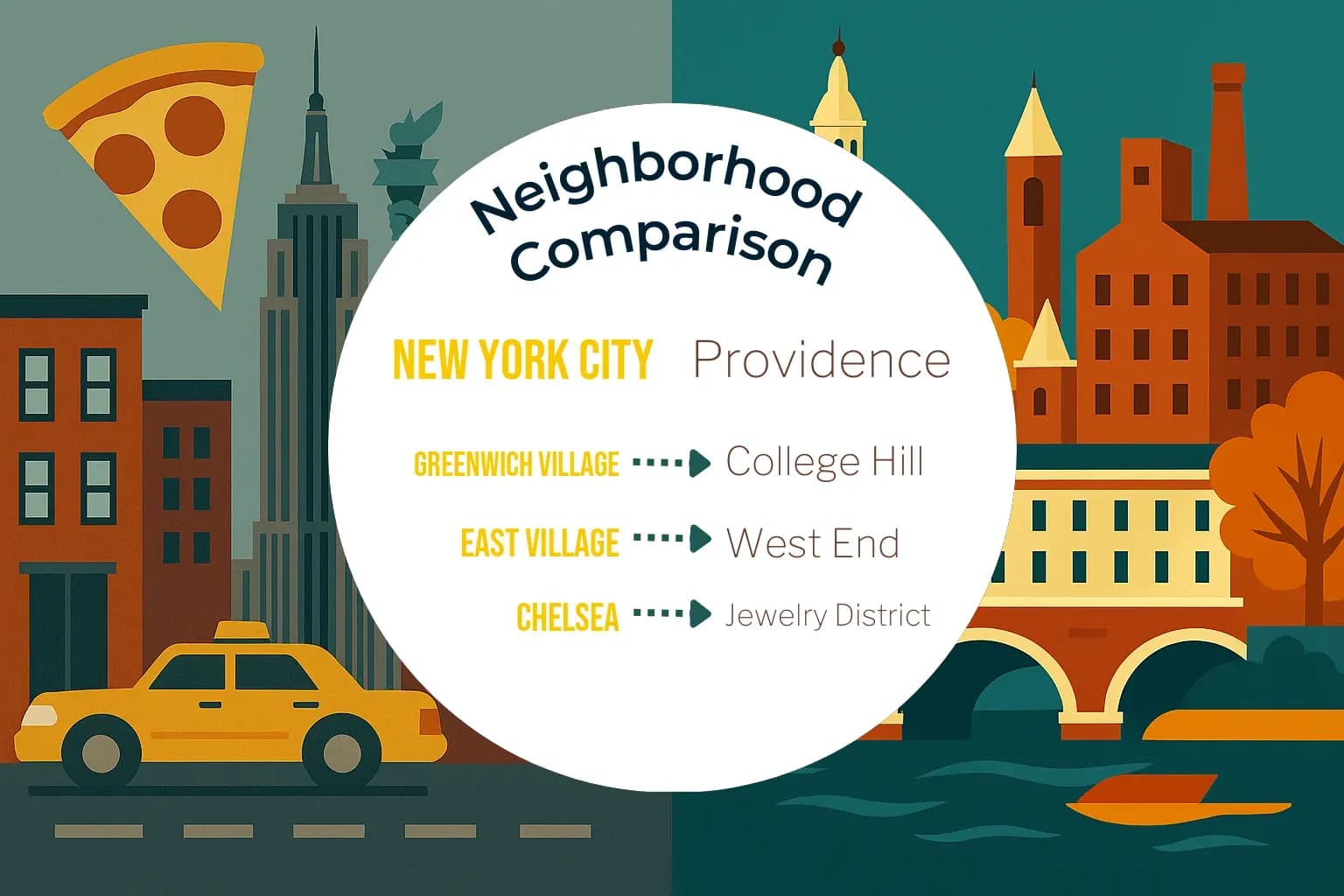 New York City vs Providence Neighborhood Comparison