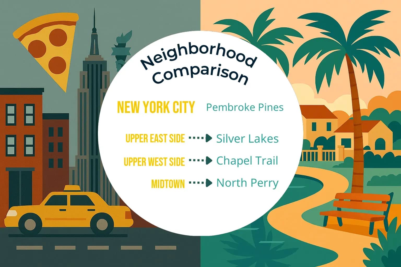 New York City vs Pembroke Pines Neighborhood Comparison