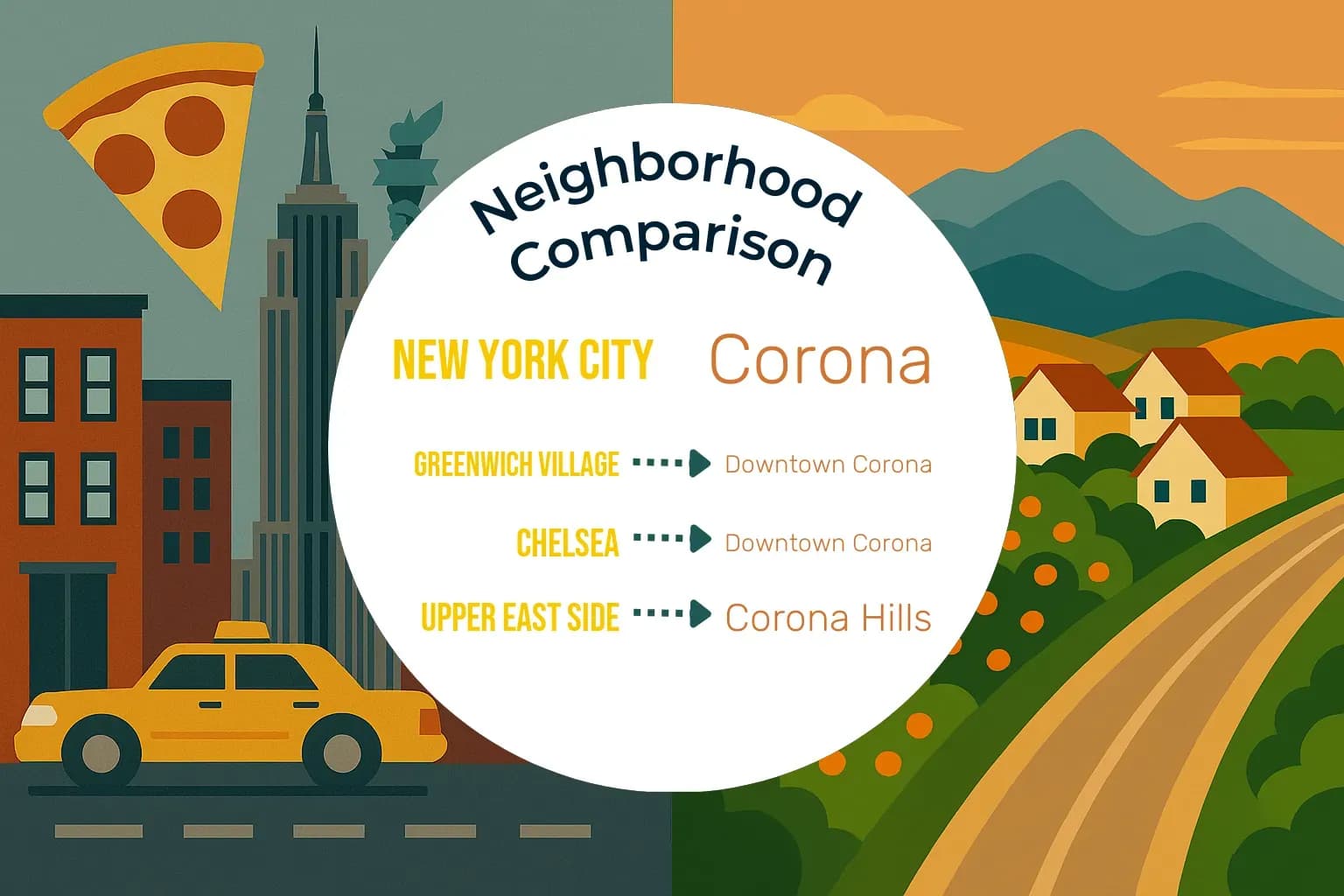 New York City vs Corona Neighborhood Comparison