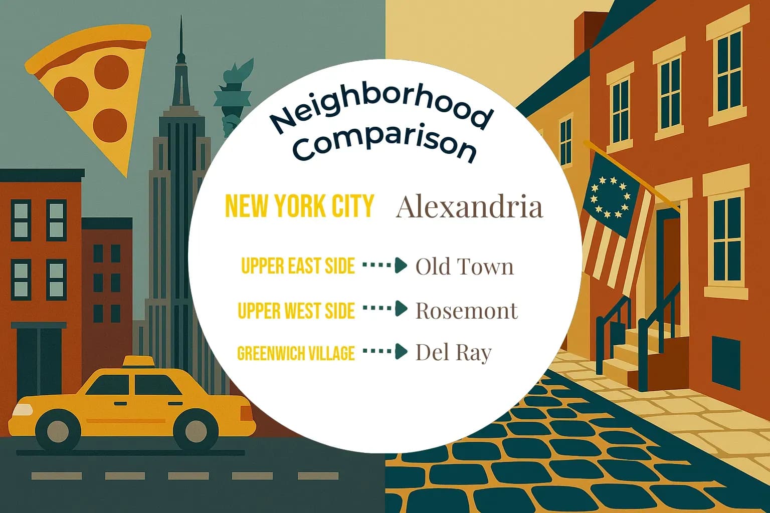 New York City vs Alexandria Neighborhood Comparison
