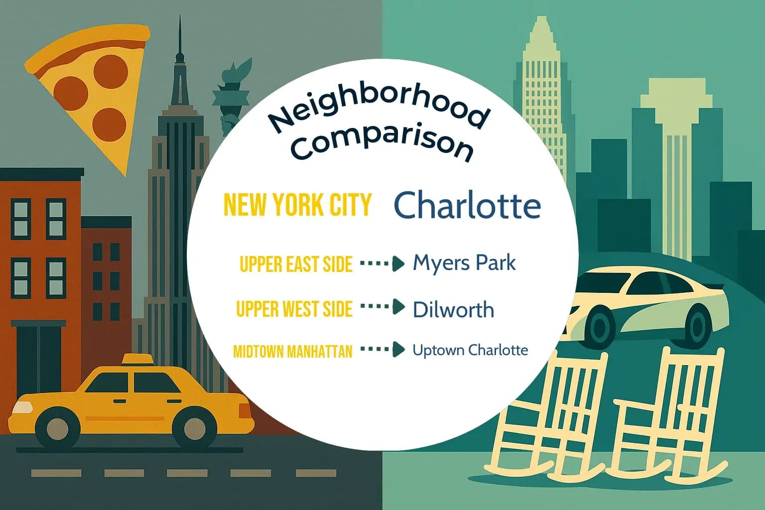 New York City vs Charlotte Neighborhood Comparison
