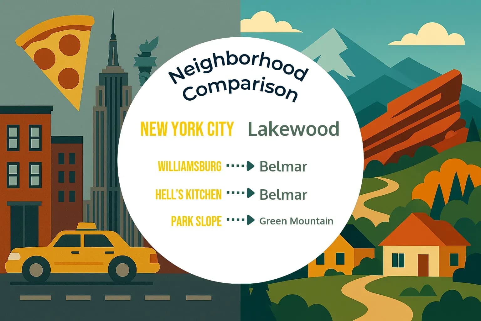 New York City vs Lakewood Neighborhood Comparison